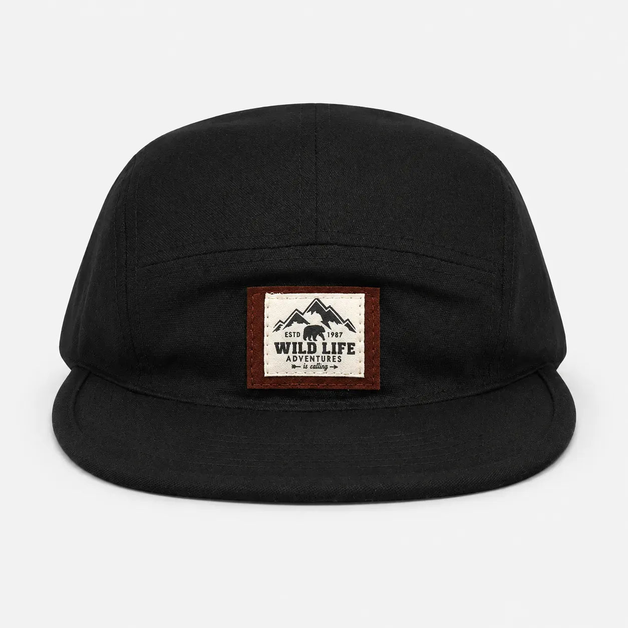 Casquette à visière courte Noire - Wild Life | LeCap©