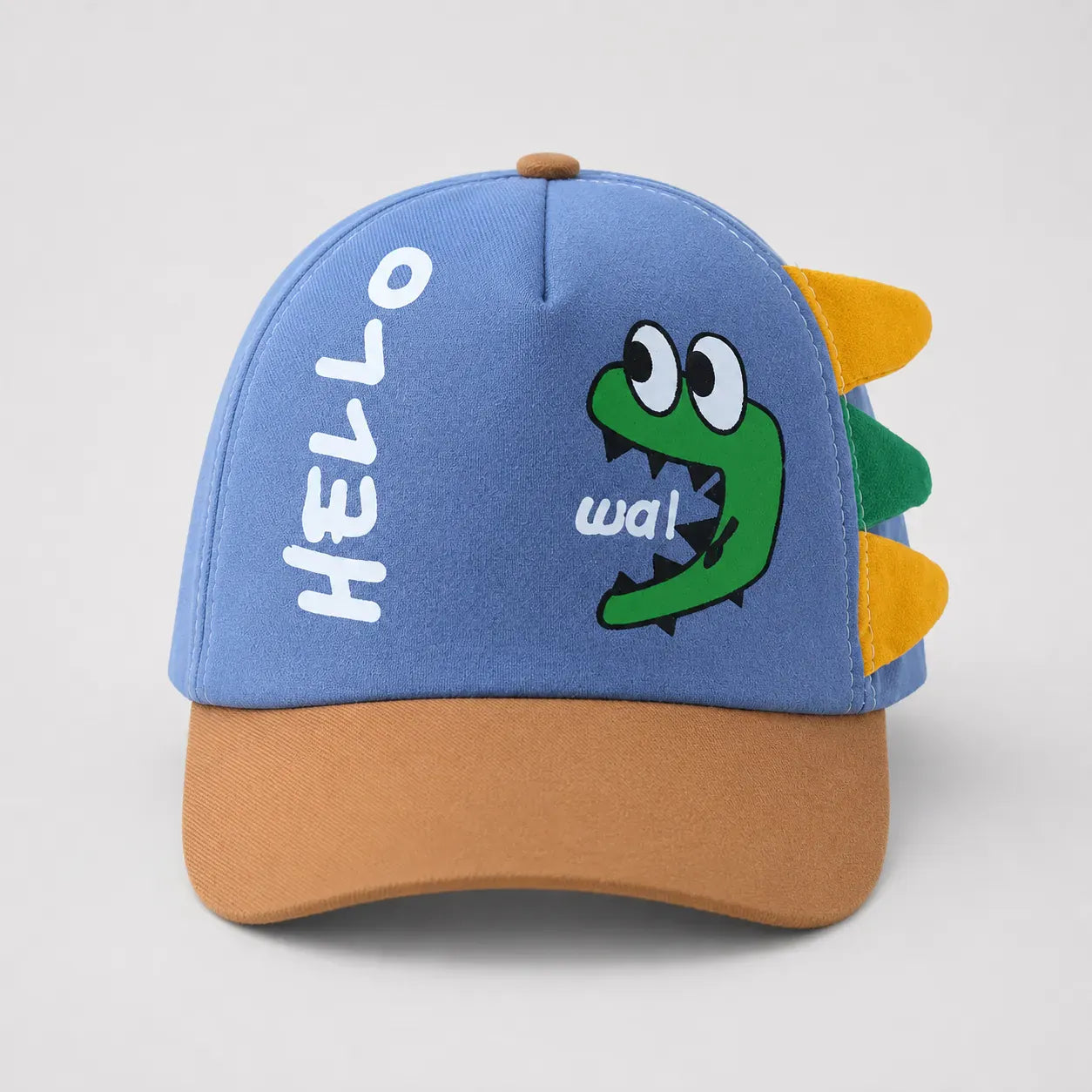 Casquette Bébé Dinosaure - Bleue et Marron | LeCap©