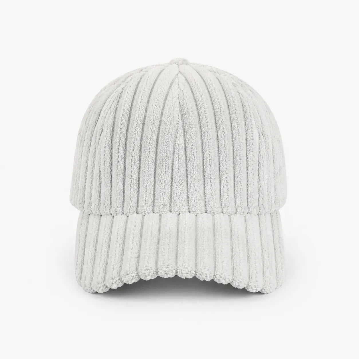 Casquette Blanche Velours Côtelé | LeCap©