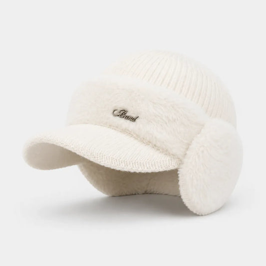 Casquette Cache-Oreilles Blanche pour Femme | LeCap©