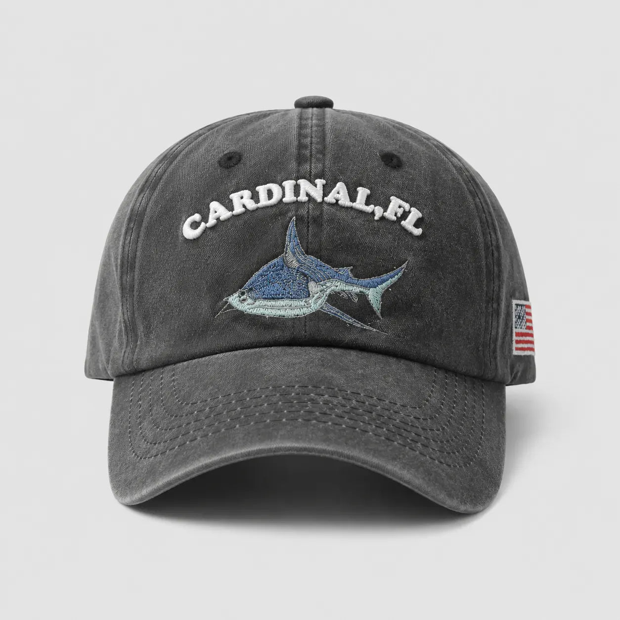 Casquette de Pêche Noire - Requin de Floride | LeCap©