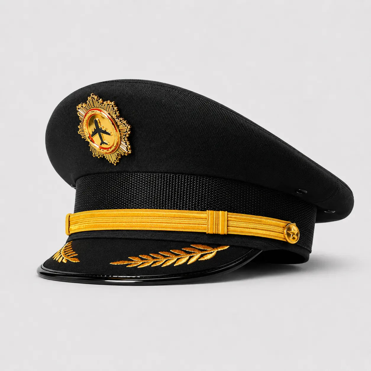 Casquette de Pilote Noire - Grande Étoile | LeCap©