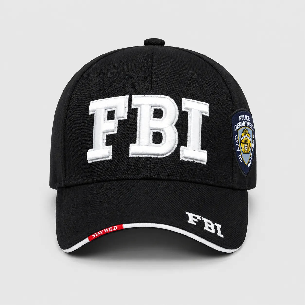 Casquette de Police Agent Fédéral - Noire | LeCap©