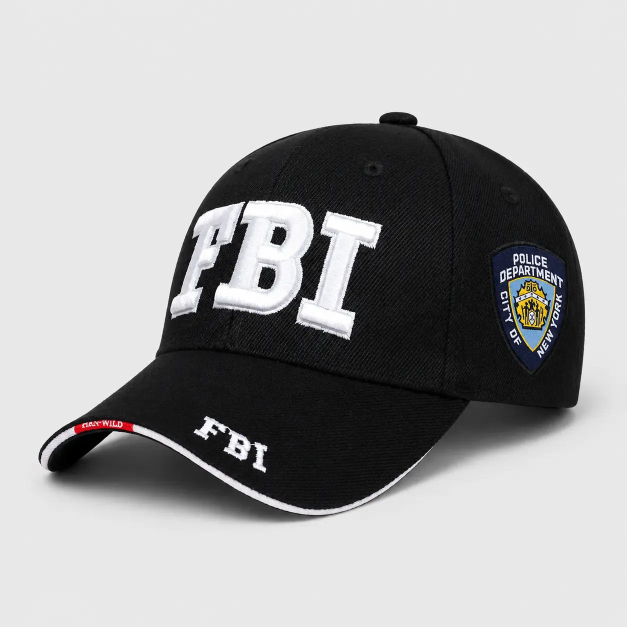 Casquette de Police Agent Fédéral - Noire | LeCap©