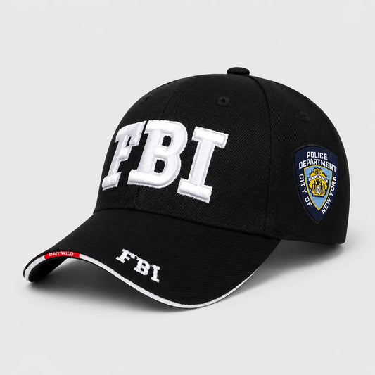 Casquette de Police Agent Fédéral - Noire | LeCap©