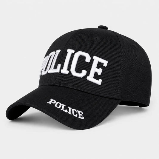 Casquette de Police Snapback Noire | LeCap©