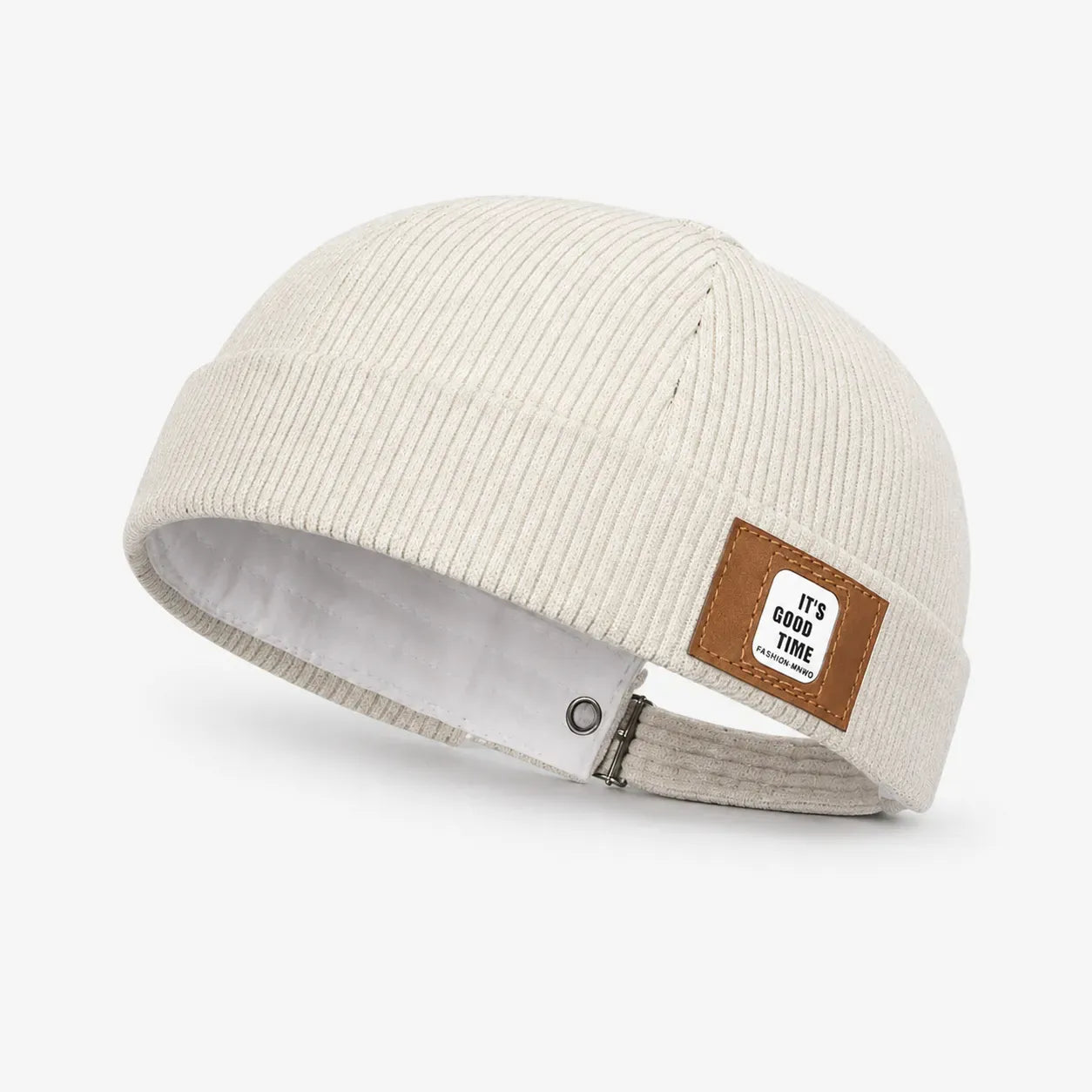 Casquette Docker Blanche - Velours Côtelé | LeCap©