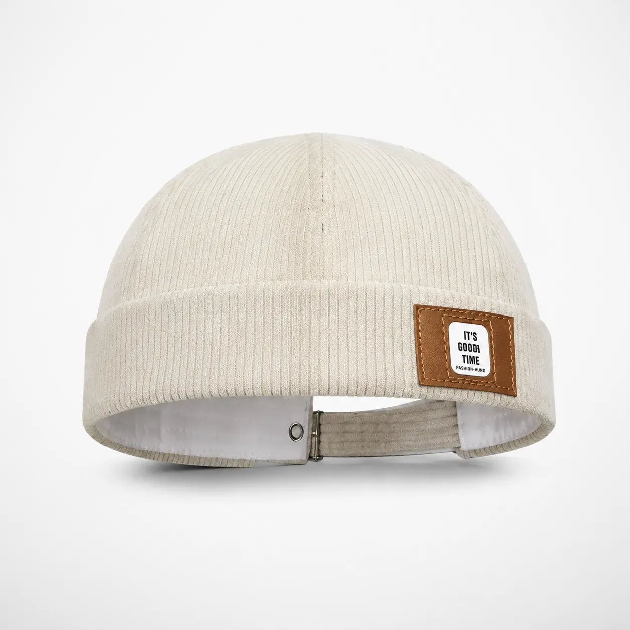 Casquette Docker Blanche - Velours Côtelé | LeCap©