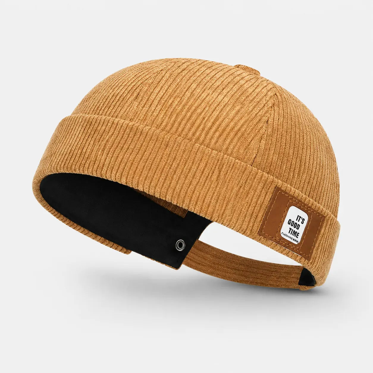 Casquette Docker Camel - Velours Côtelé | LeCap©