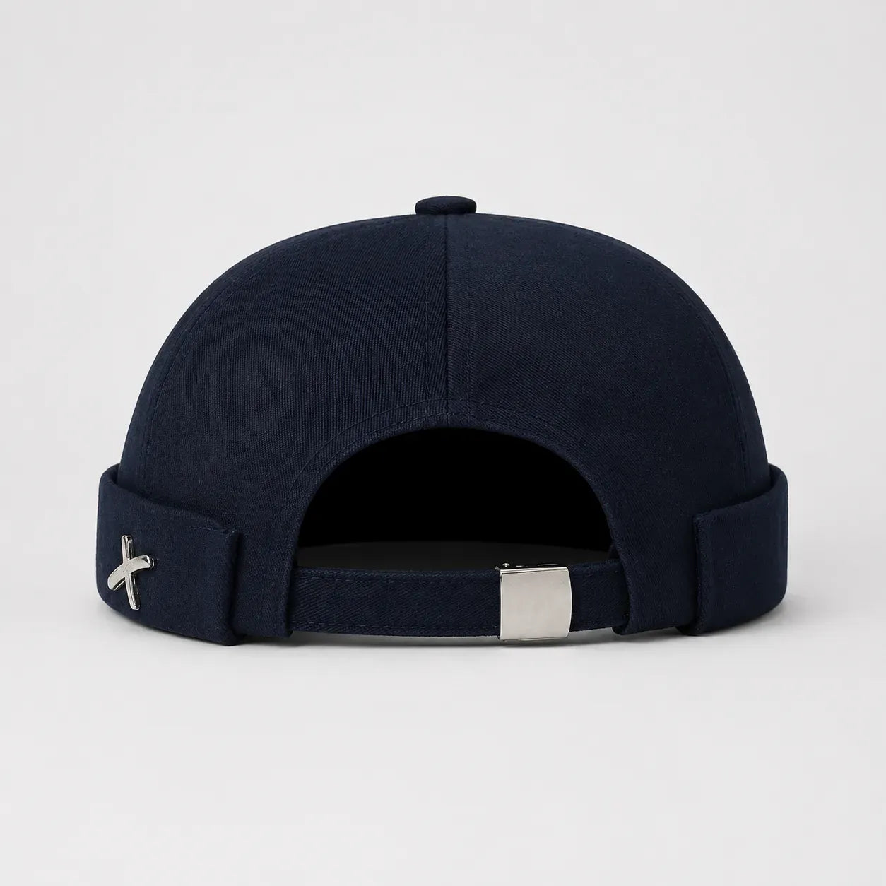 Casquette Docker Noire - Croix d'Argent | LeCap©