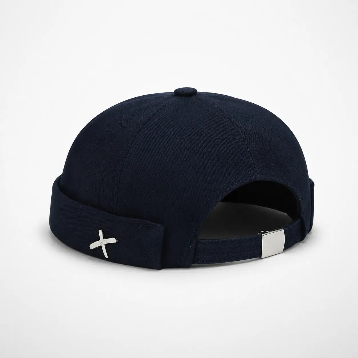 Casquette Docker Noire - Croix d'Argent | LeCap©