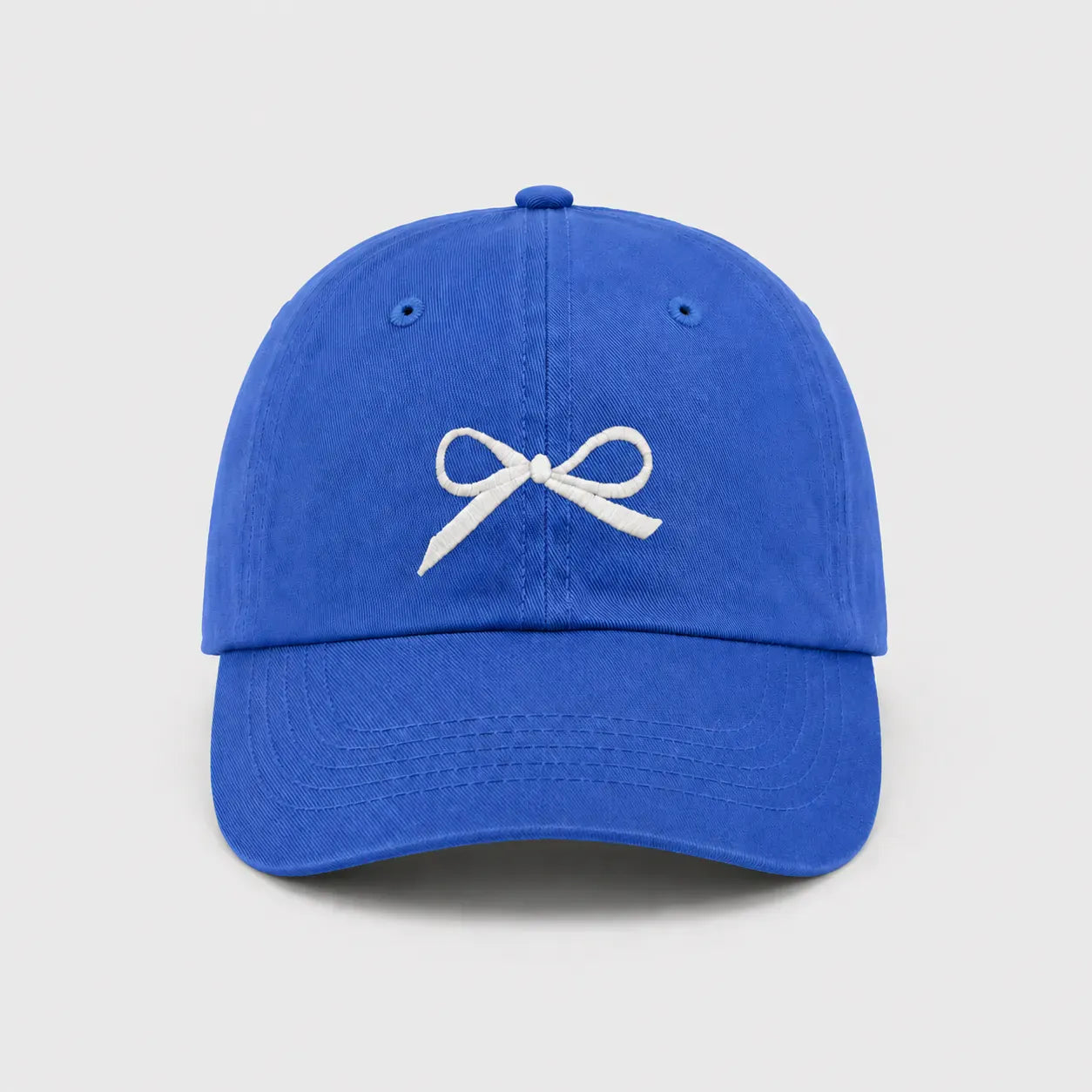 Casquette Enfant Bleue - Nœud Brodé | LeCap©