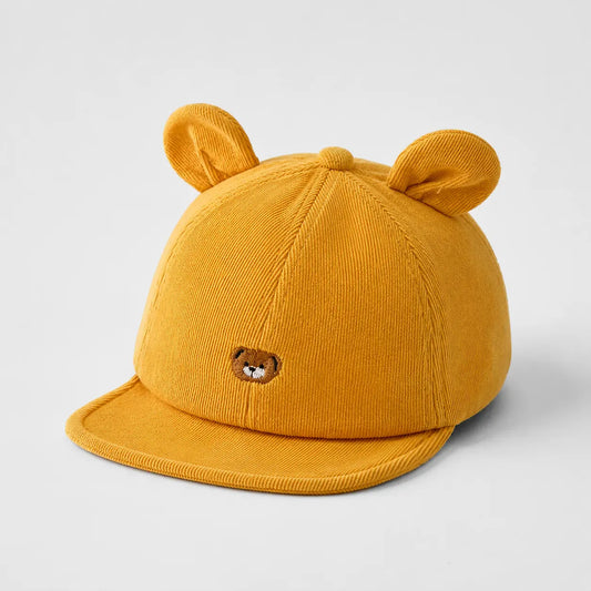 Casquette Enfant Jaune - Ourson avec Oreilles | LeCap©