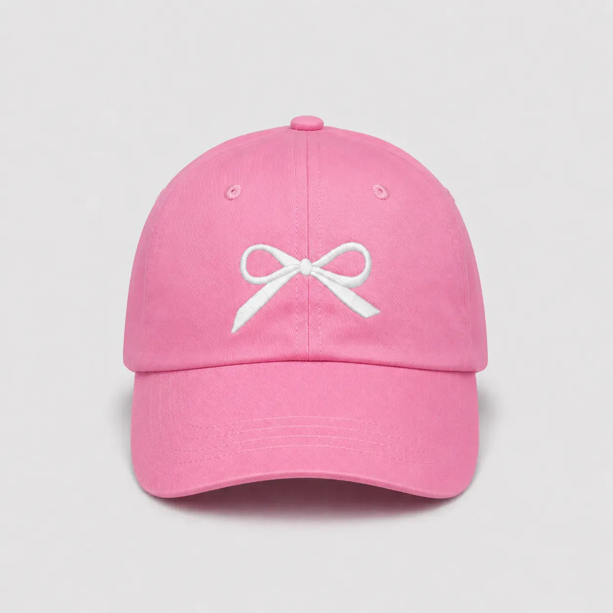 Casquette Enfant Rose - Nœud Brodé | LeCap©