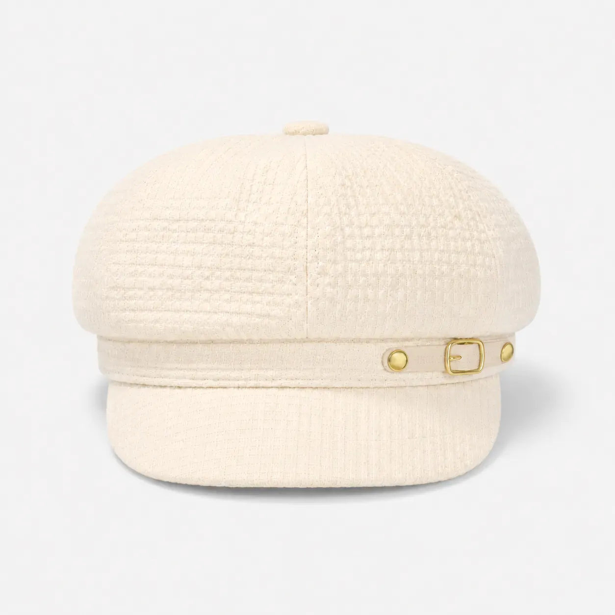 Casquette Gavroche Blanche Bouclée | LeCap©