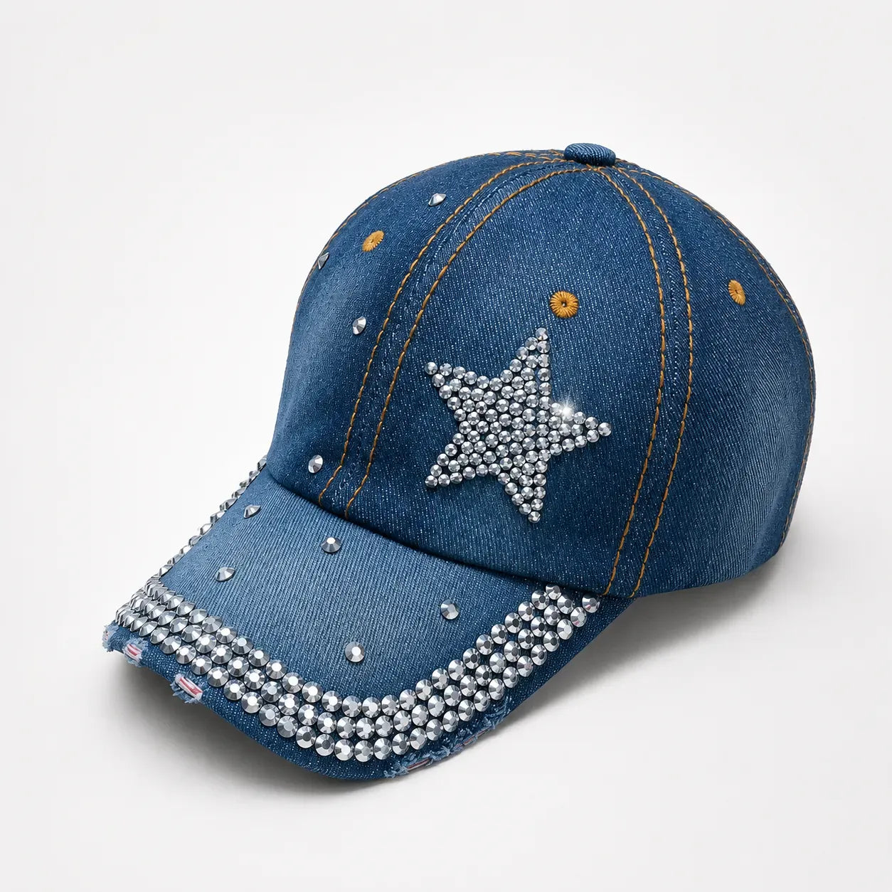 Casquette Jean Strass Étoile pour Femme | LeCap©
