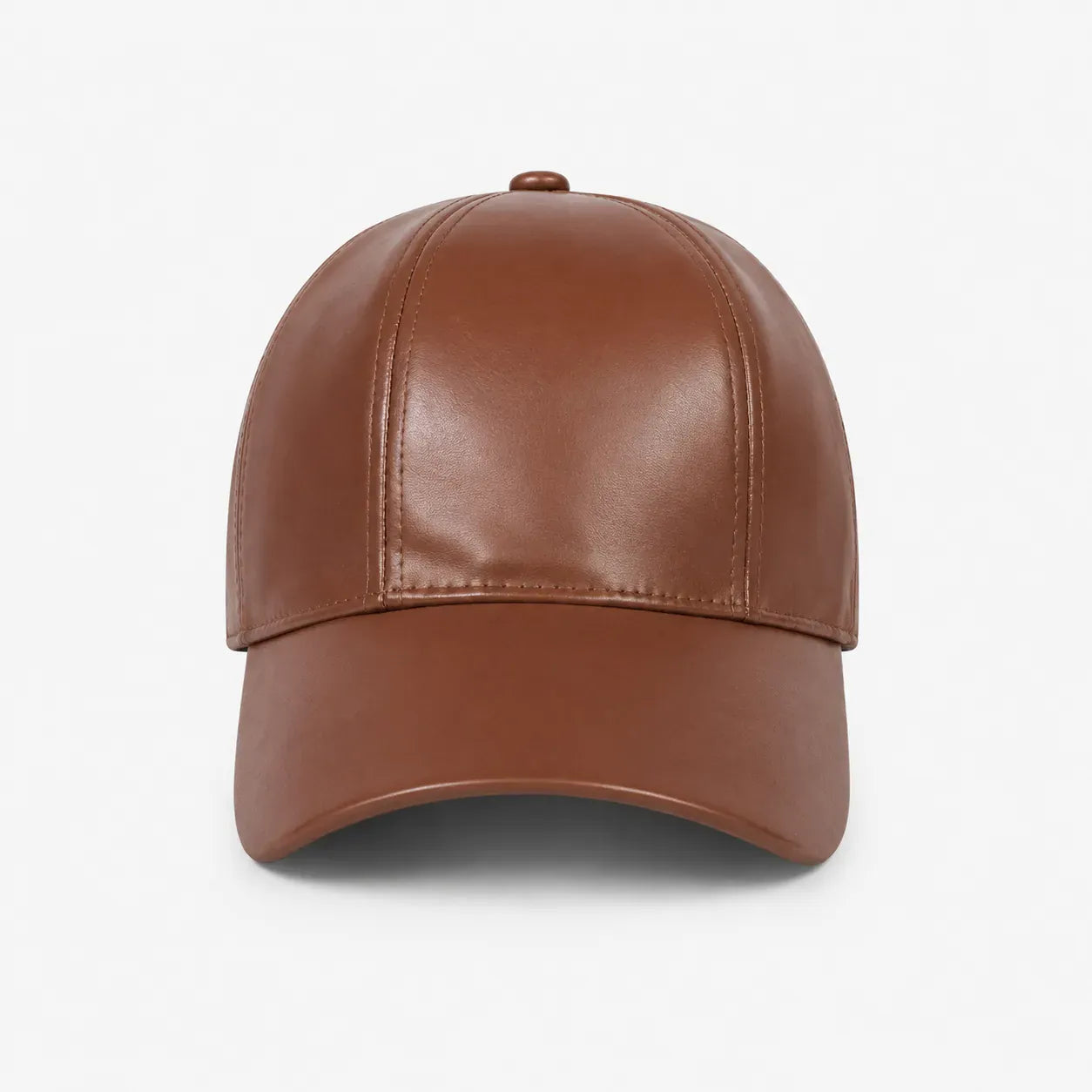 Casquette Marron en Simili Cuir | LeCap©