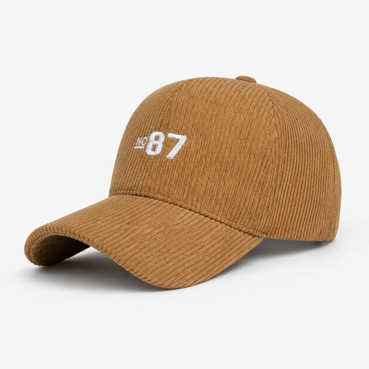 Casquette Marron en Velours Côtelé - Nº87 | LeCap©