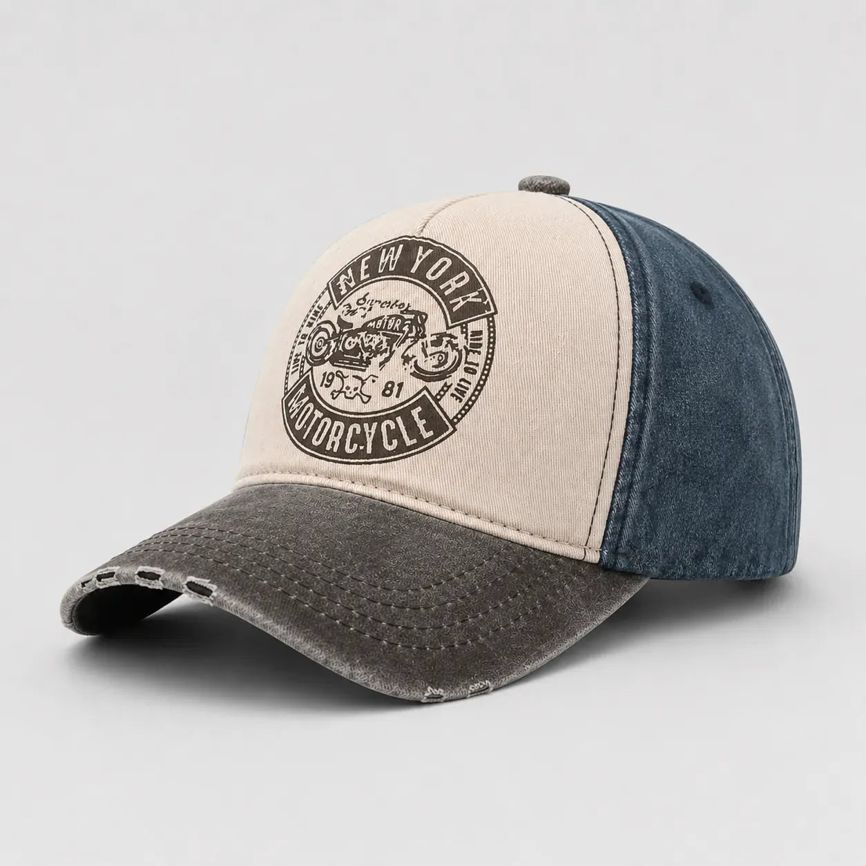 Casquette Moto Vintage Marron | LeCap©