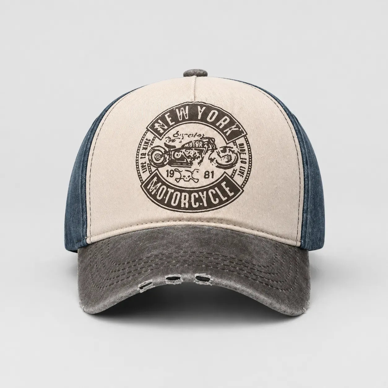 Casquette Moto Vintage Marron | LeCap©