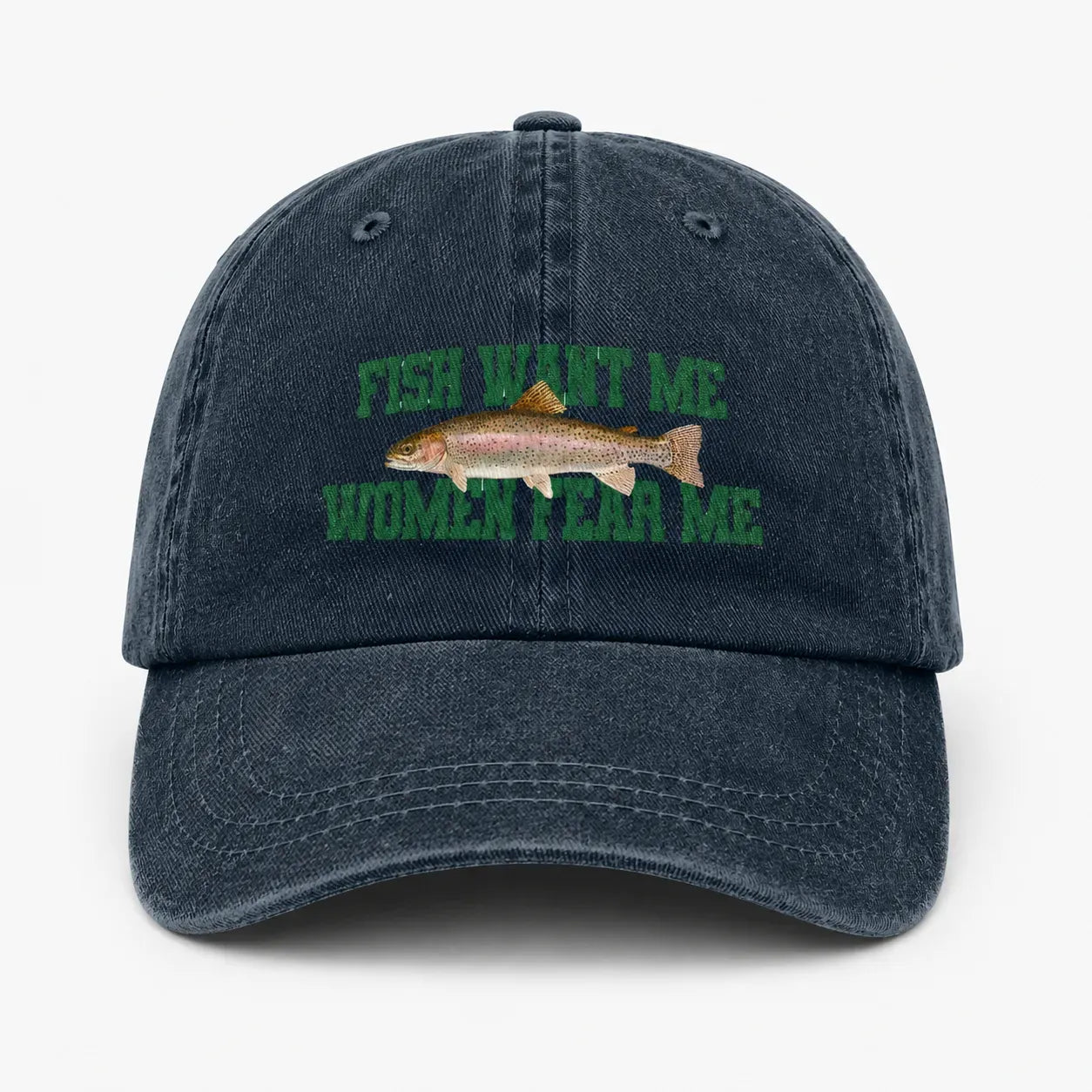 Casquette Pêche Bleue Brodée | LeCap©