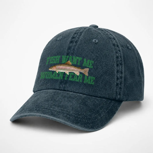 Casquette Pêche Bleue Brodée | LeCap©