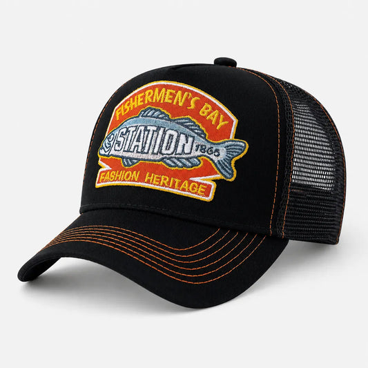 Casquette Pêche Noire - Baie des Pêcheurs | LeCap©