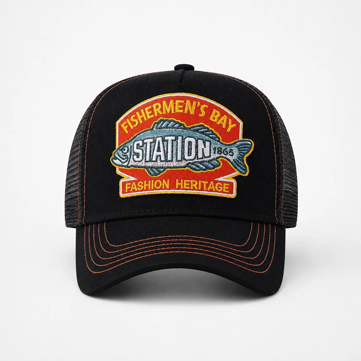 Casquette Pêche Noire - Baie des Pêcheurs | LeCap©