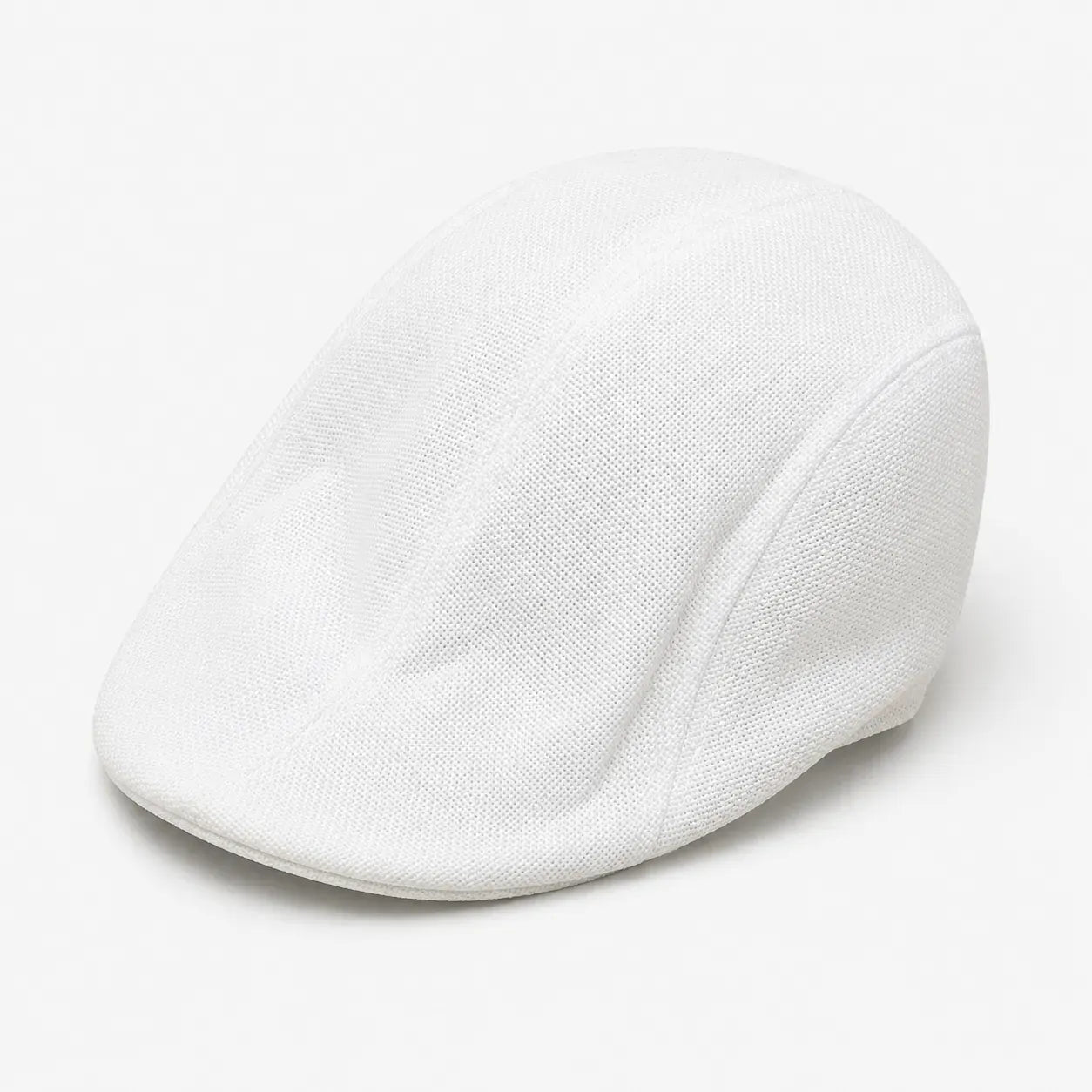 Casquette Plate Blanche Texturée | LeCap©