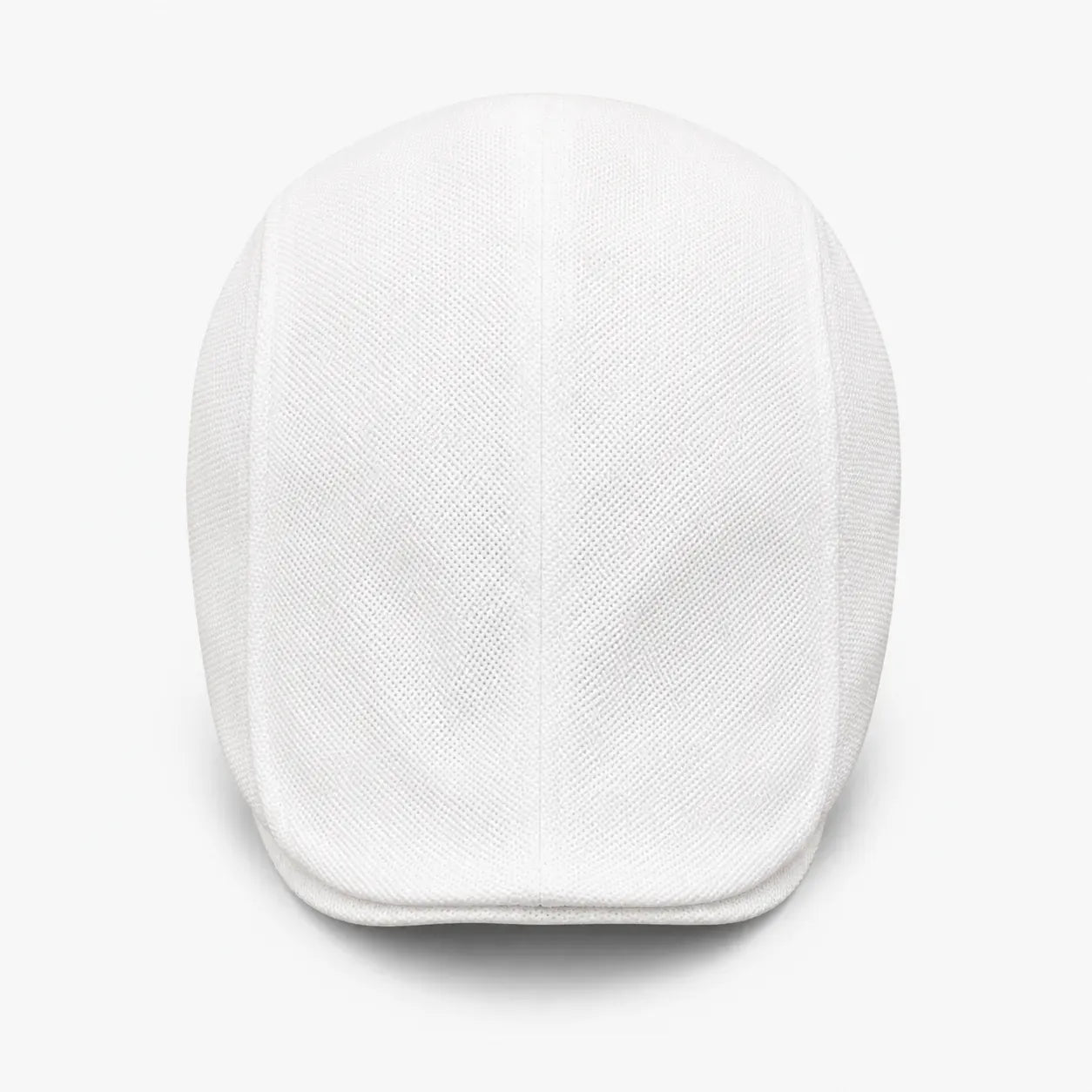 Casquette Plate Blanche Texturée | LeCap©