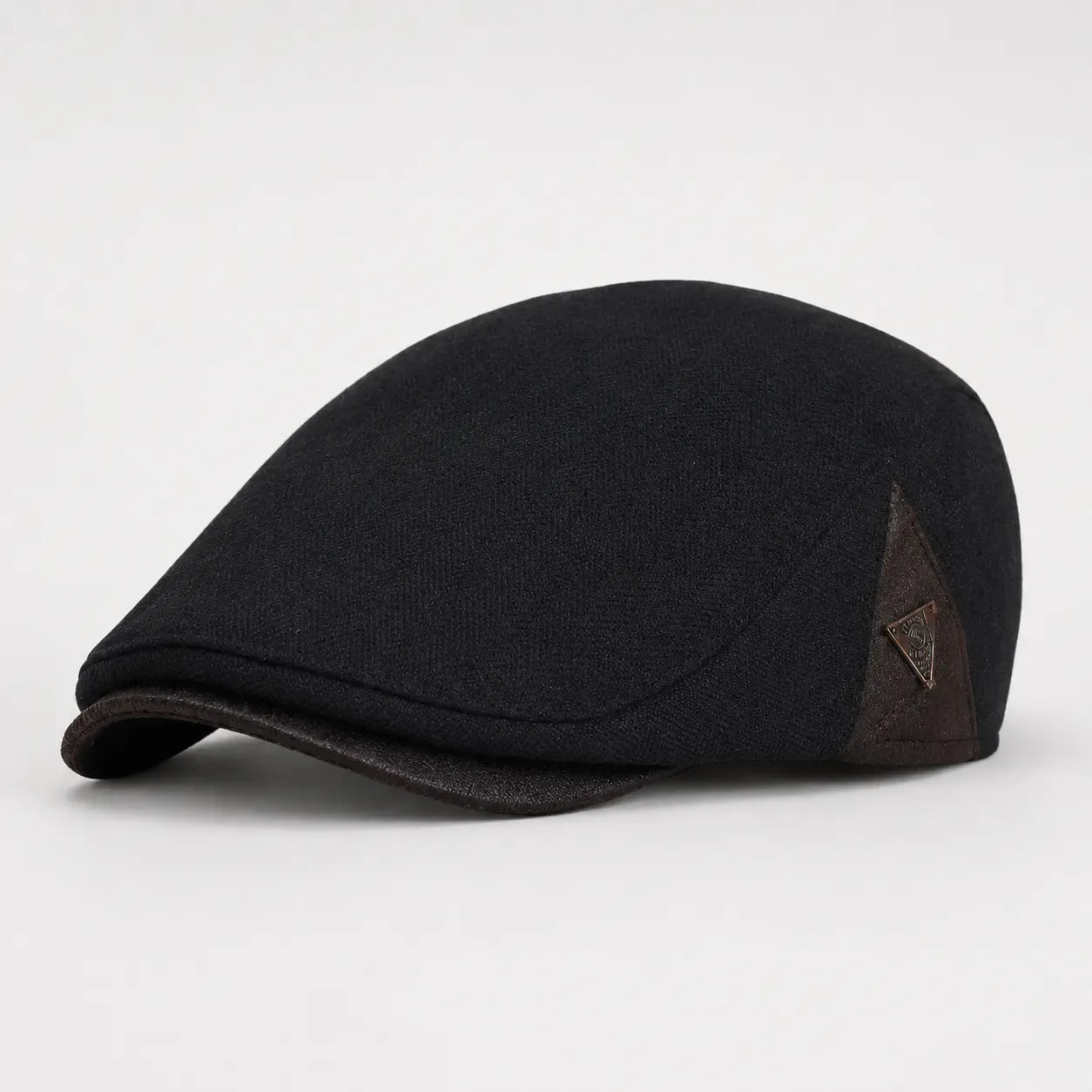 Casquette Plate Noire Hiver | LeCap©