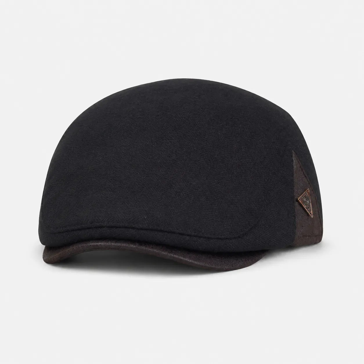 Casquette Plate Noire Hiver | LeCap©