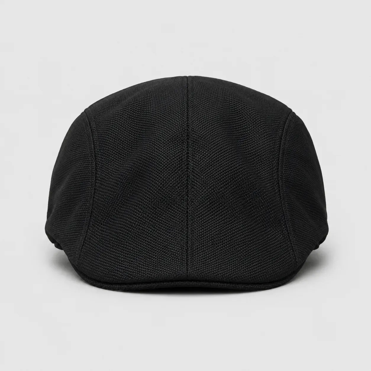Casquette Plate Noire Texturée | LeCap©
