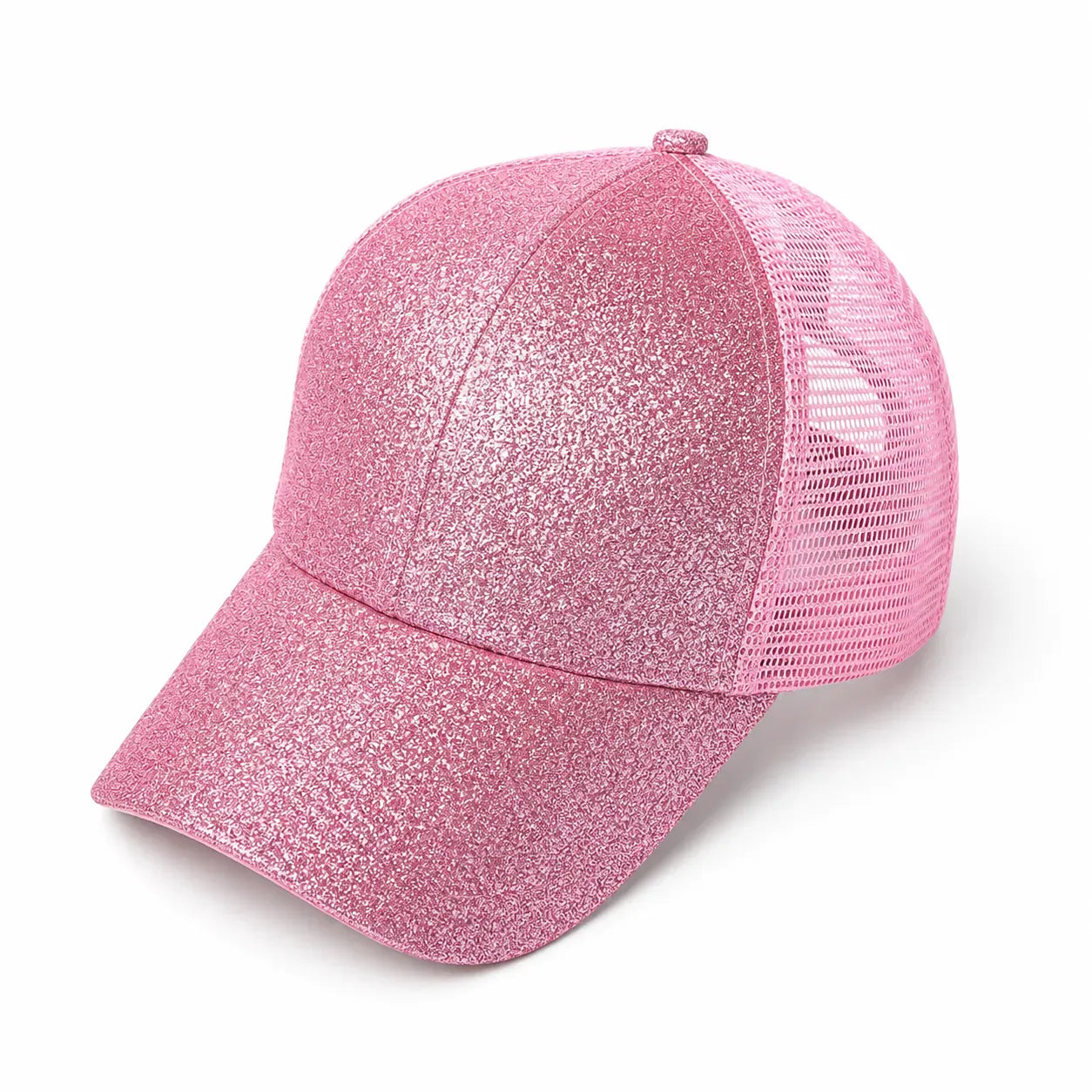 Casquette Rose Paillette - Queue de Cheval | LeCap©