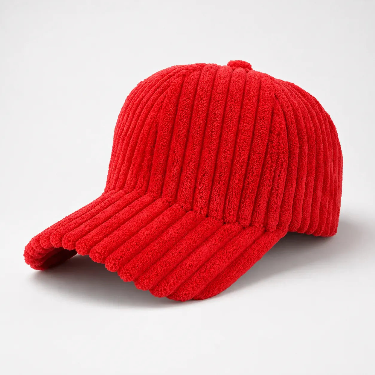 Casquette Rouge Velours Côtelé | LeCap©
