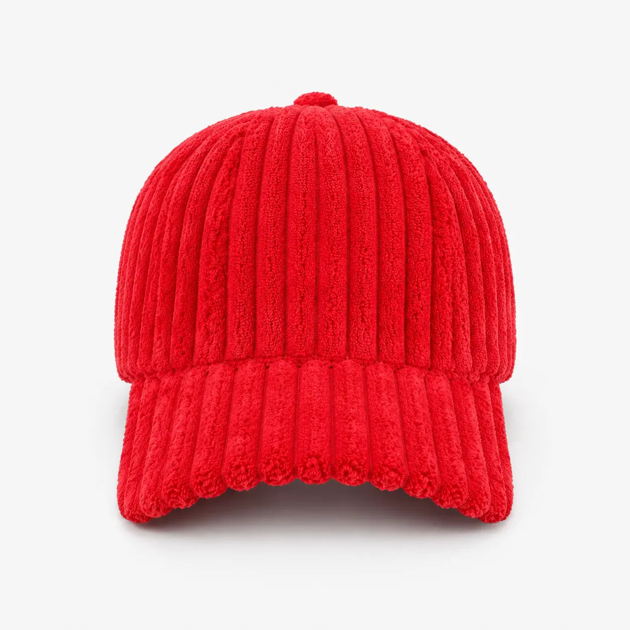 Casquette Rouge Velours Côtelé | LeCap©