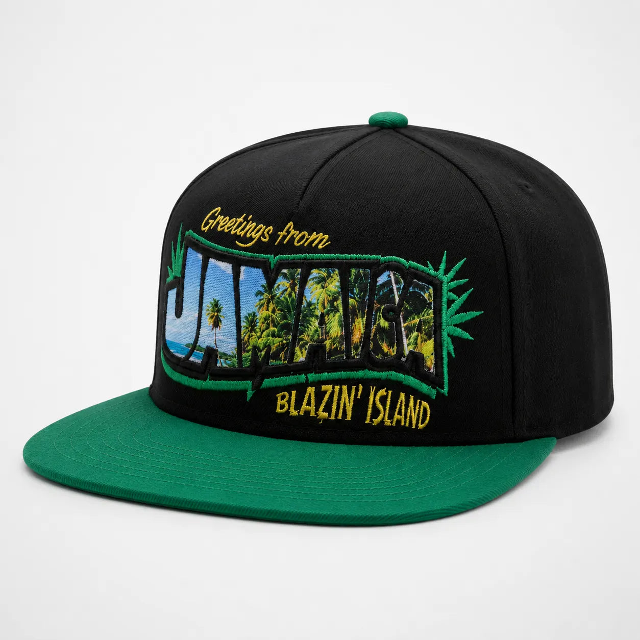 Casquette Snapback Noire - Jamaïque | LeCap©