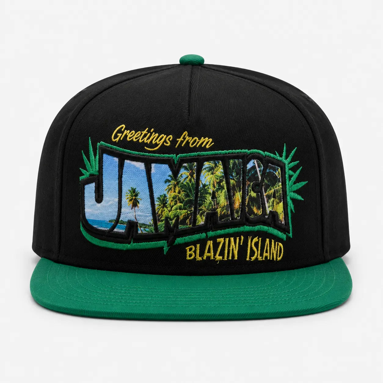 Casquette Snapback Noire - Jamaïque | LeCap©