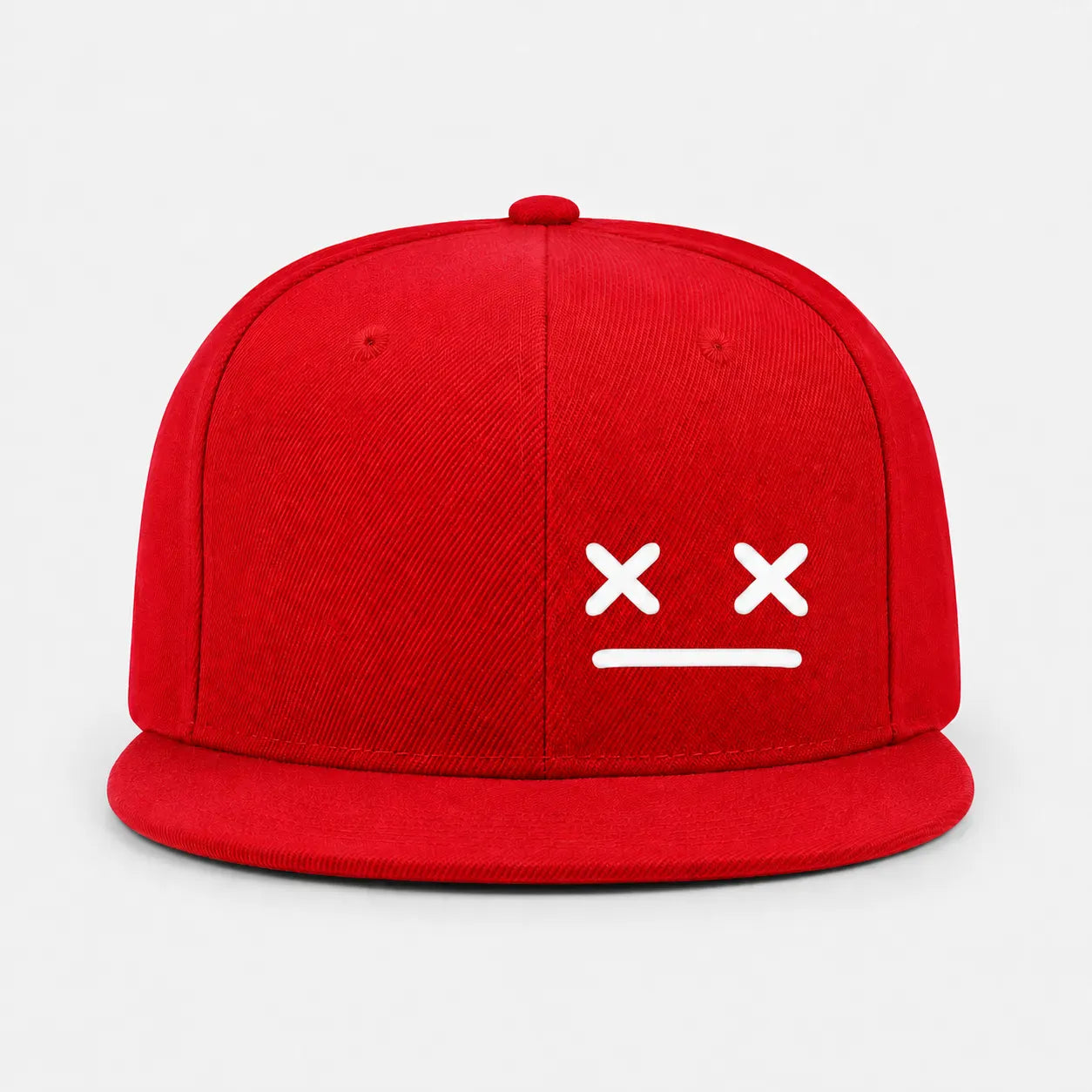 Casquette Snapback Rouge - Visage Fantôme | LeCap©