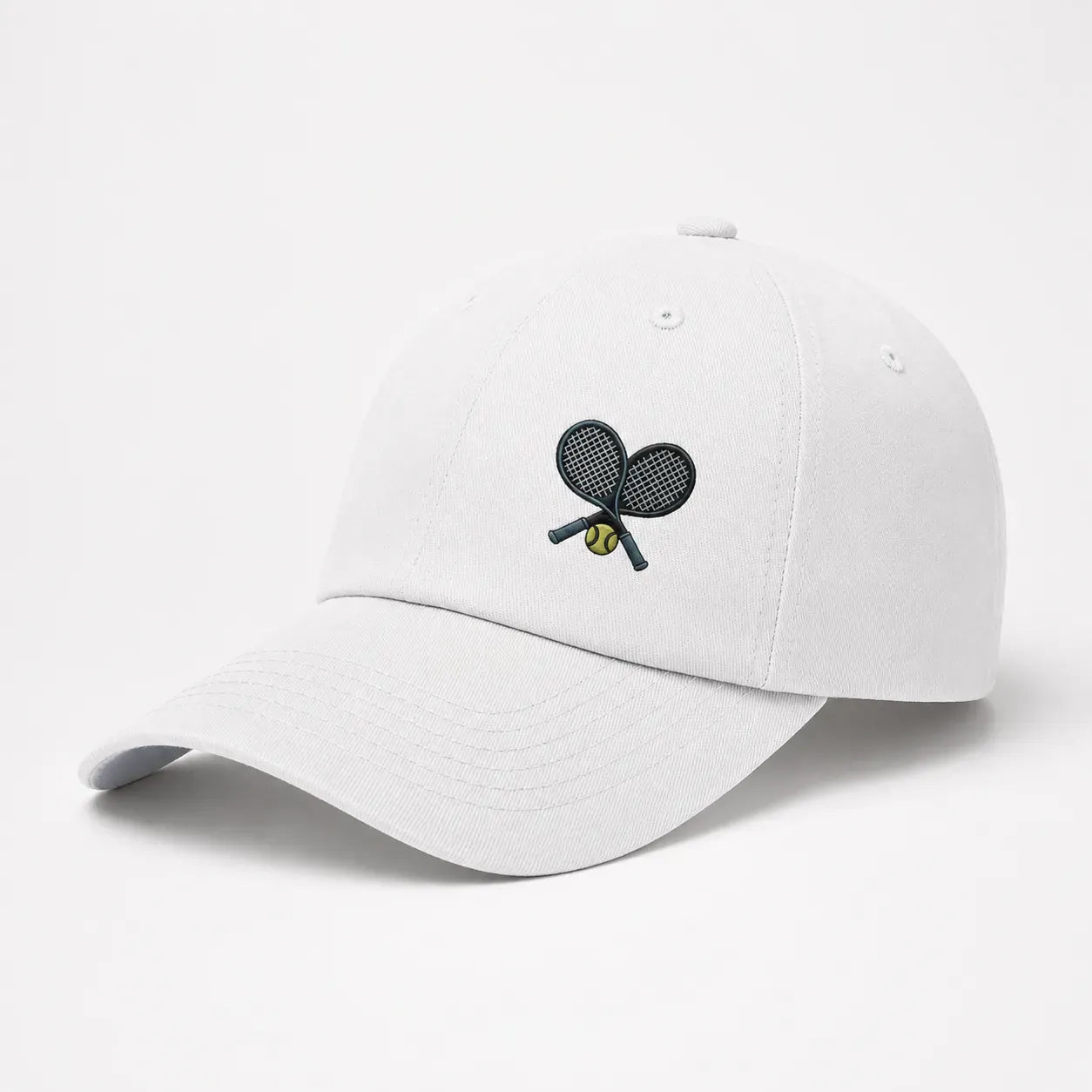 Casquette Tennis Blanche Brodée | LeCap©