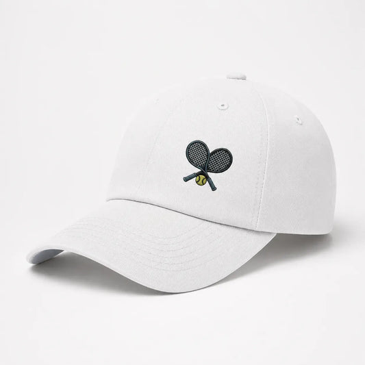 Casquette Tennis Blanche Brodée | LeCap©