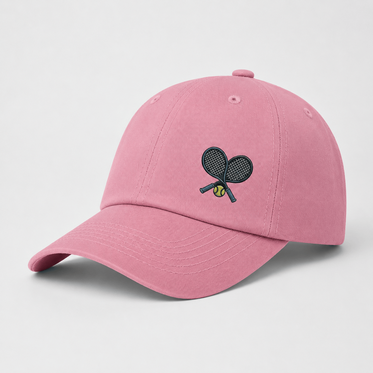 Casquette Tennis Rose Brodée | LeCap©