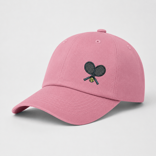 Casquette Tennis Rose Brodée | LeCap©
