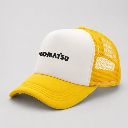 Casquette Trucker Jaune et Blanche - Komatsu | LeCap©