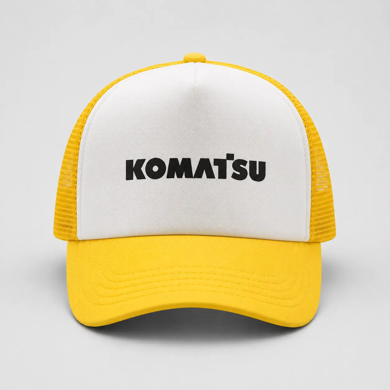 Casquette Trucker Jaune et Blanche - Komatsu | LeCap©