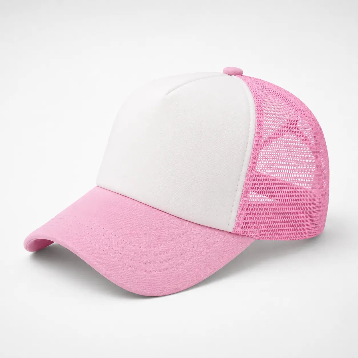 Casquette Trucker Rose et Blanche | LeCap©