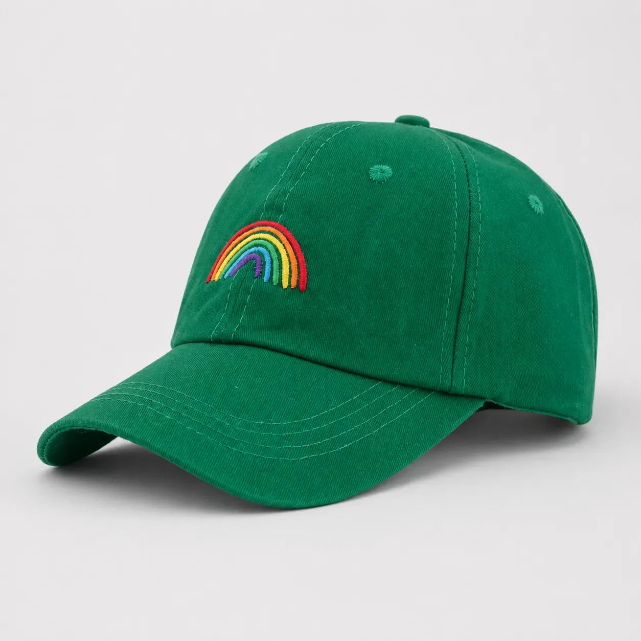 Casquette Verte Arc-en-Ciel Brodé | LeCap©