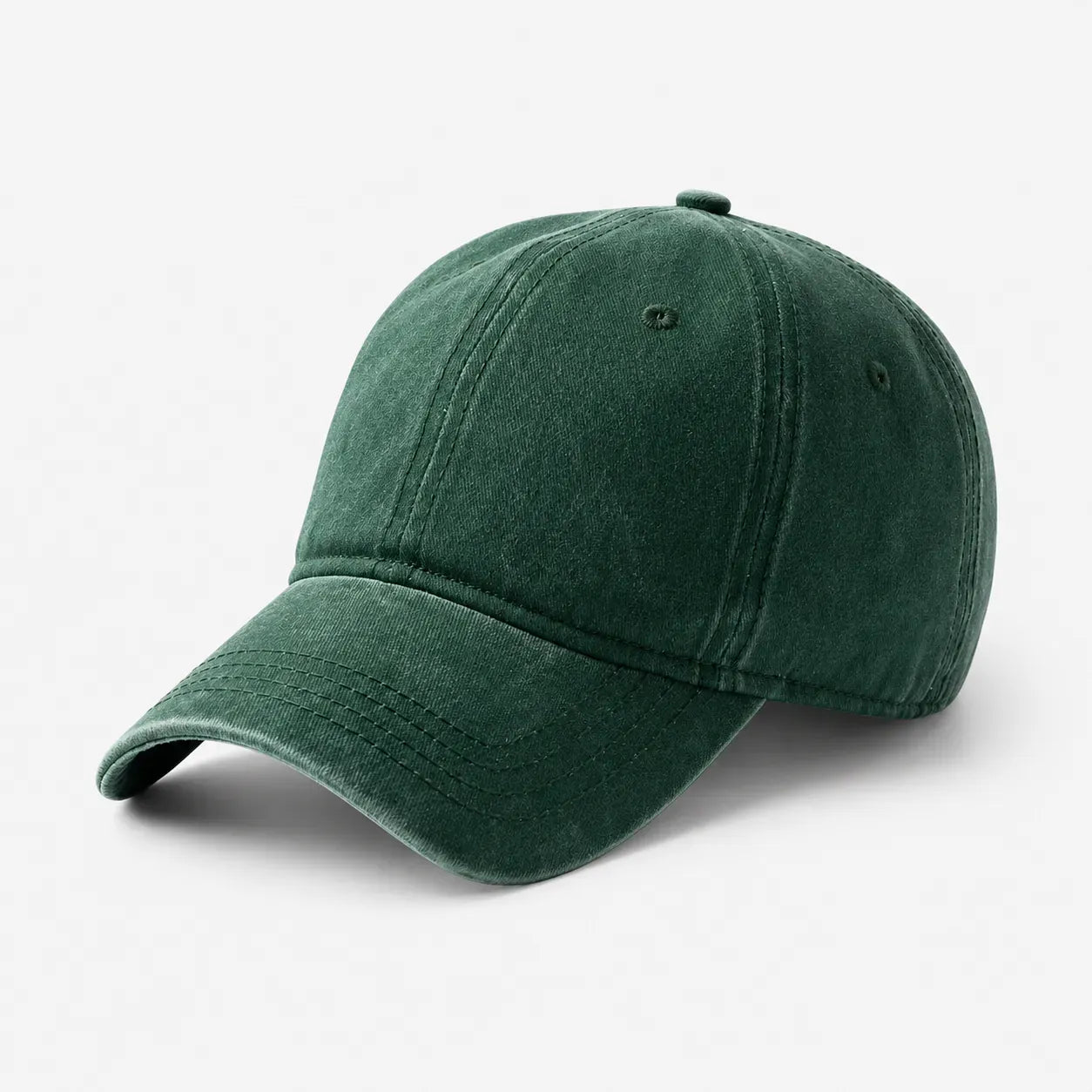 Casquette Verte Unie Délavée | LeCap©