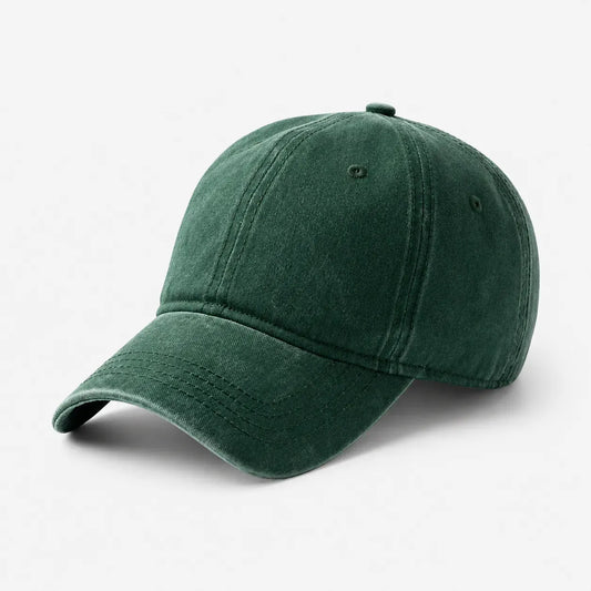 Casquette Verte Unie Délavée | LeCap©