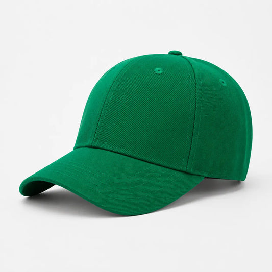 Casquette Verte Unie - Effet Suédine | LeCap©